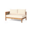 4-Pcs Sofa Conversation Set W/ Beige Cushion, Teak