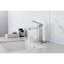 Robinet de lavabo de salle de bain avec contrôle à poignée simple et trop-plein de drain, fabrication en acier inoxydable, aspect nickel brossé, aérateurs pour un débit de bulles lisse, antirouille, facile à installer