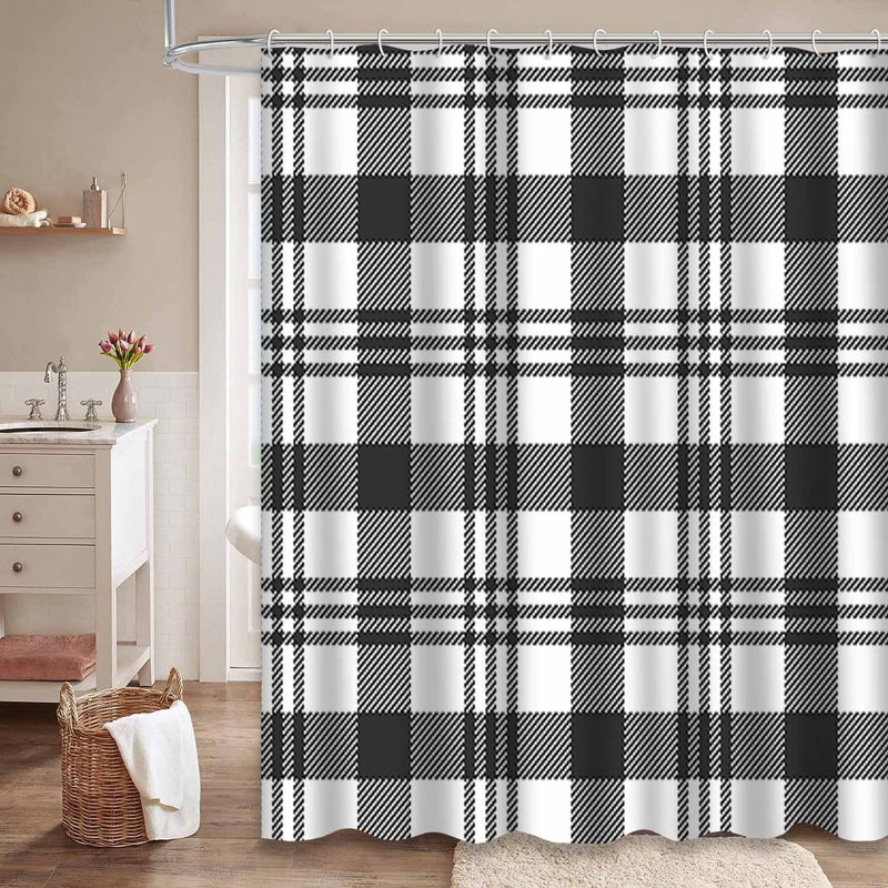 Rideau de douche Tartan, 72" L x 72" W
