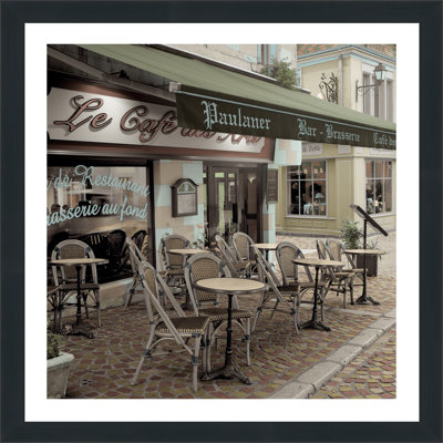 « le café des arts » par alan blaustein,, reproduction de photo encadrée