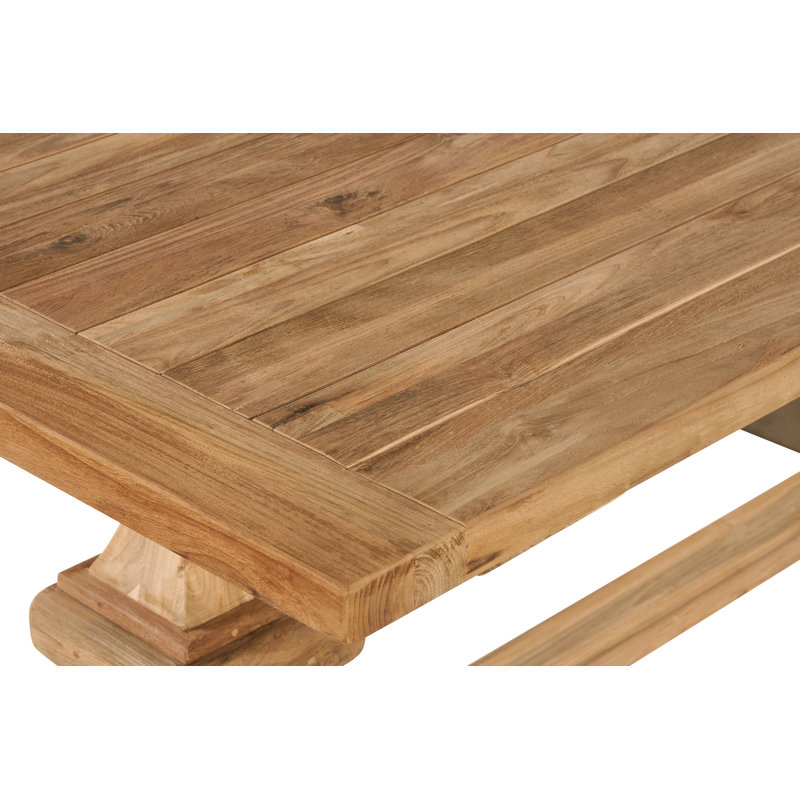 Kinzer Rectangular Teak Outdoor Dining Table