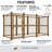 Heavy-Duty 4 ft. x 8 ft. Modular Welded Wire Dog Kennel with Split-Panel Design