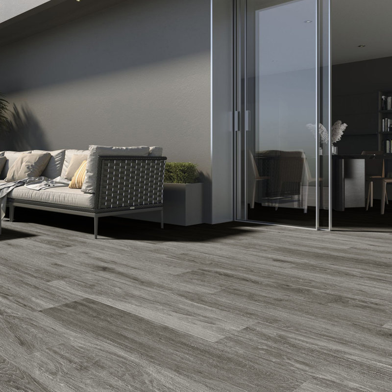 Speakman 2mm Rustic Style Wood Plank PVC Flooring, Light Grey