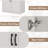 Antique White Kitchen Pantry Cabinet with Doors and Adjustable Shelves, 70-Inch Tall Freestanding Storage Unit for Bathroom, Dining Room or Living Room