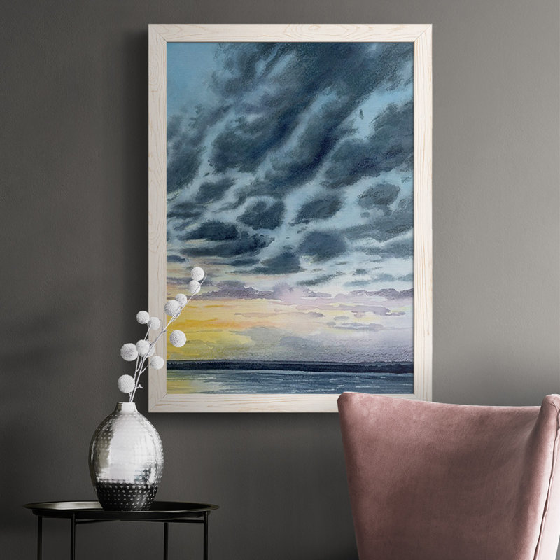 Tarri Anastasia Island Sunset II, peinture sur toile encadrée, Blanc, H 37,5 po x l 27,5 po x P 1 po