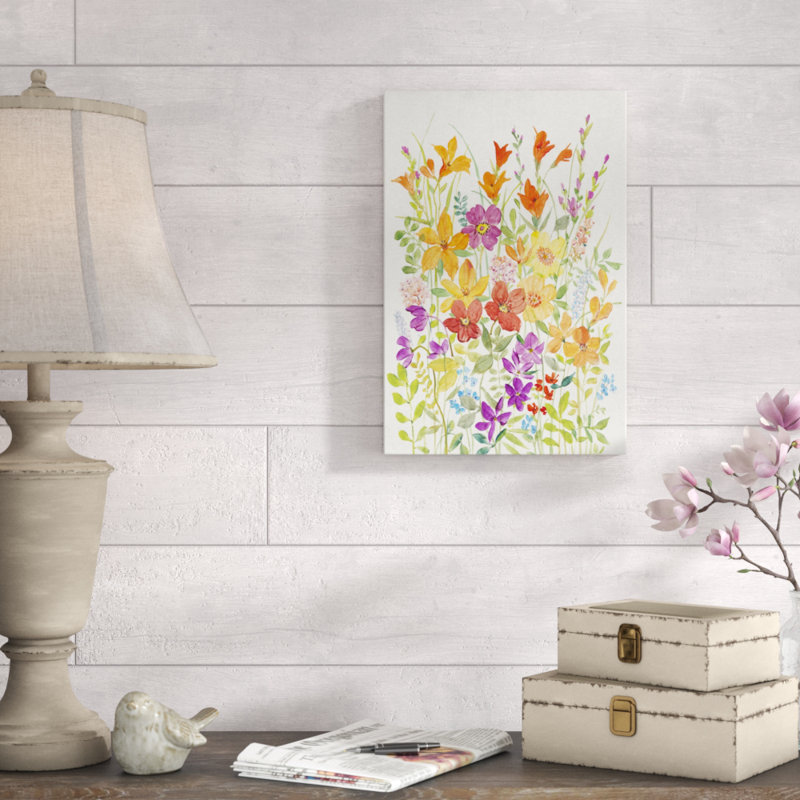 «Hot Summer Mix I», peinture sur toile, H 18 po x l 12 po