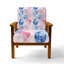 Chaise avec accoudoirs rouge Symbole Yin Yang-1148389816