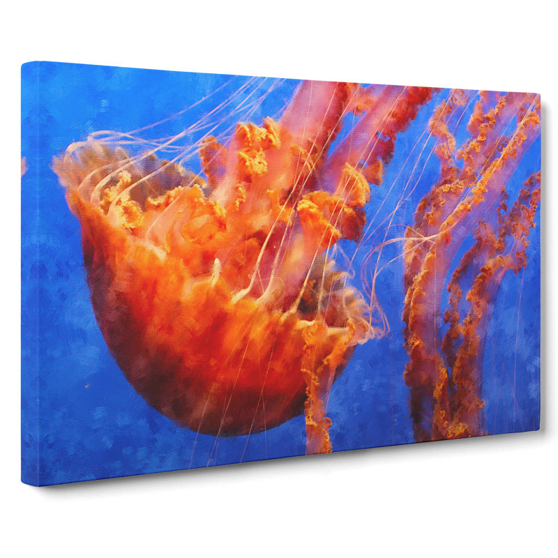 Jellyfish Vol.2 - Wrapped Canvas, 35cm H x 50cm W x 3cm D
