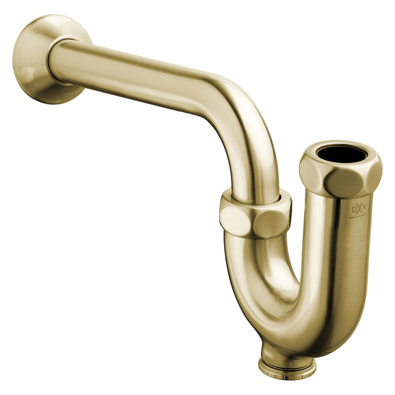Decorative P-Trap, Satin Brass