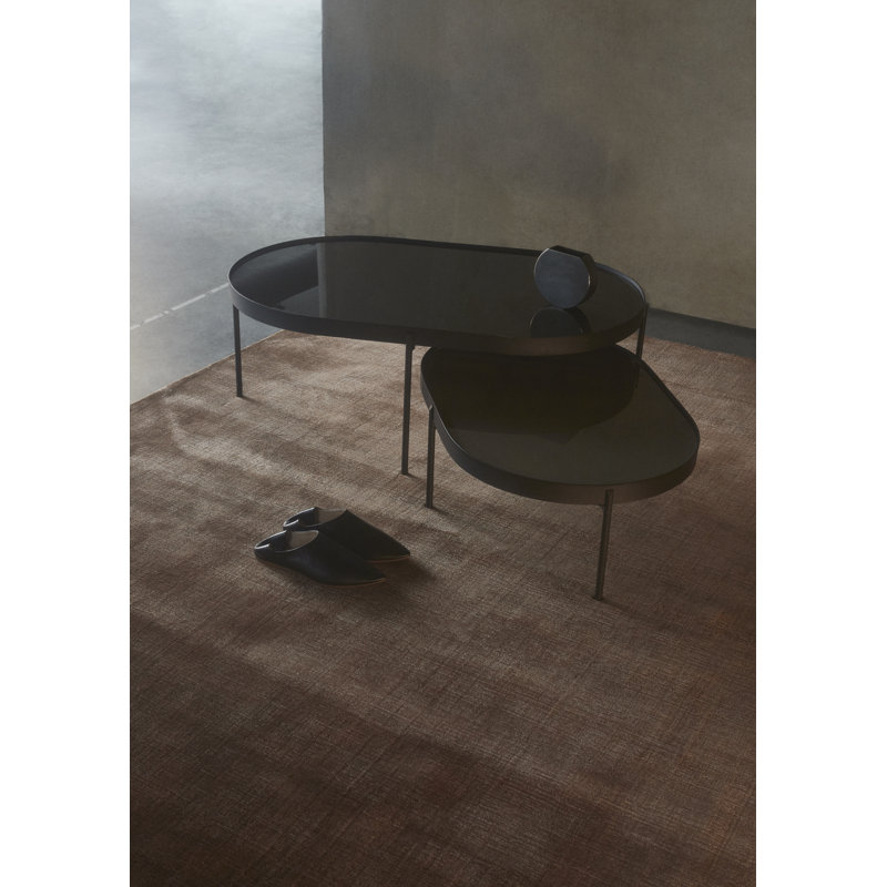 Norm Architects Coffee Table, 13.8" H x 38" L x 19.5" W, Brown