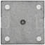 Base de parasol carrée vidaXL, base de parasol de patio pour poteaux de 1,5 po / 1,9 po, plaque de granit, tuyau en acier inoxydable, style élégant, 17,7 po x 17,7 po x 13,8 po-2115431222-2115431220-2115431226