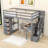 Hazbije Twin 6 Drawer Loft Bunk Bed with Built-in-Desk-725722276