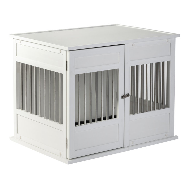 ECOFLEX Horizon Easy Access Dog Crate, Antique White, Medium (24.72" H x 23.07" W x 31.97" D)