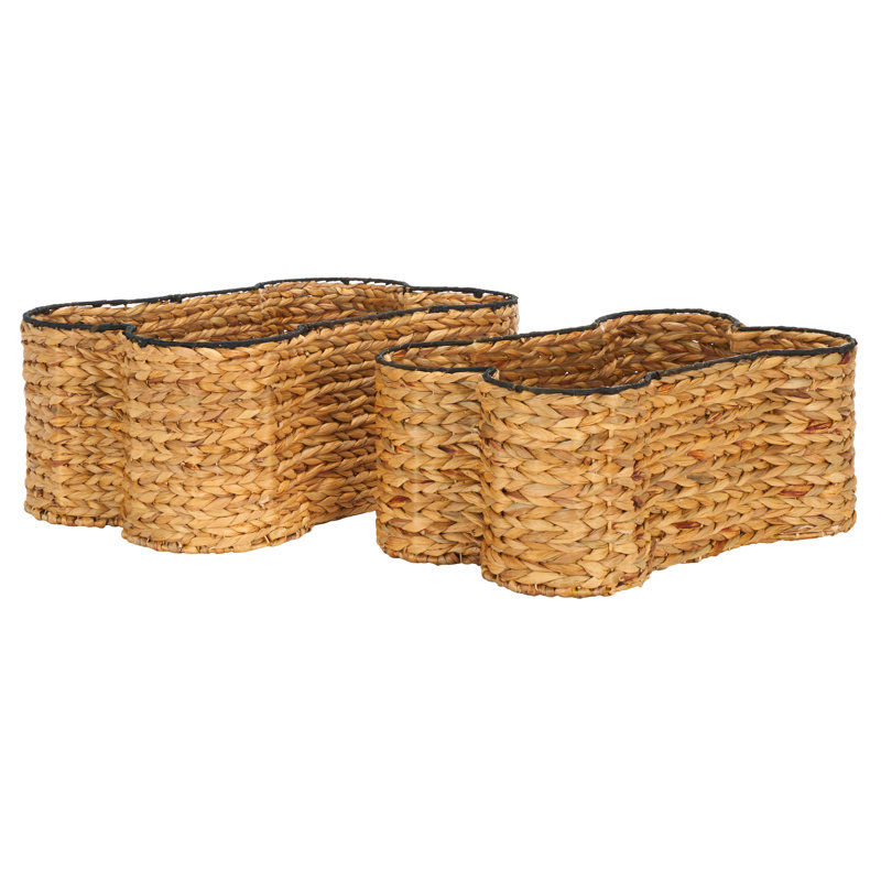 Ensemble de 2 paniers en osier 2 pièces