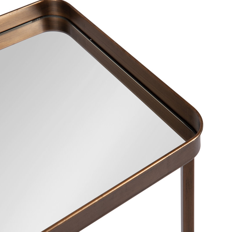 Table de bout Ekta, Bronze, Miroir