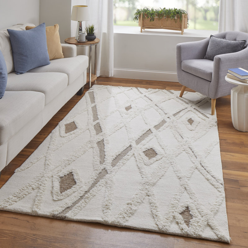 Tapis rectangulaire en laine Cicel, Rectangle 12 pi x 15 pi