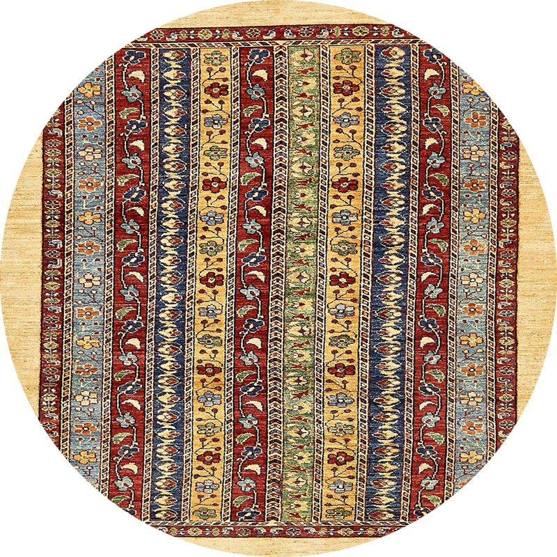Abstract Indoor Rug, Round 8'