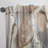 Gold Glam Squares III - Linen Curtain-521280467