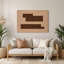 Minimalisme 61, art mural en métal brun-67165544