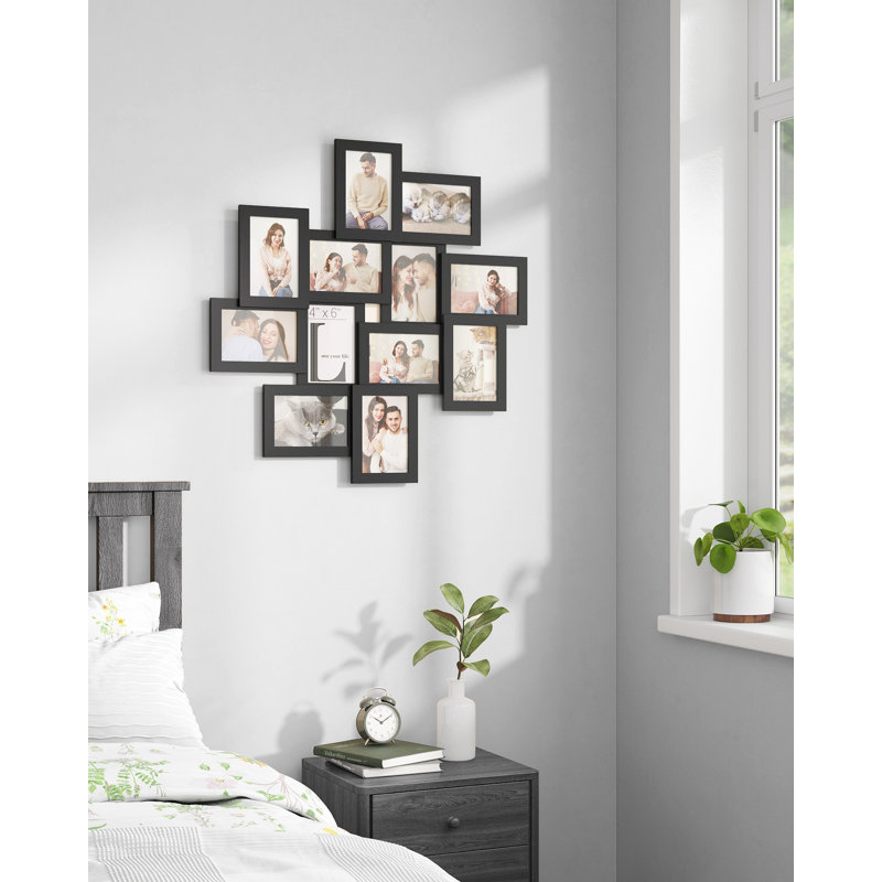 63.3x63.3x3.6cm Black Picture Frame - Set of 12, Black