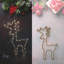 31 x 50cm Standing Reindeer Silhouette LED Hemp Rope Lights, Warm White Battery Operated Christmas Decoration for Home and Garden