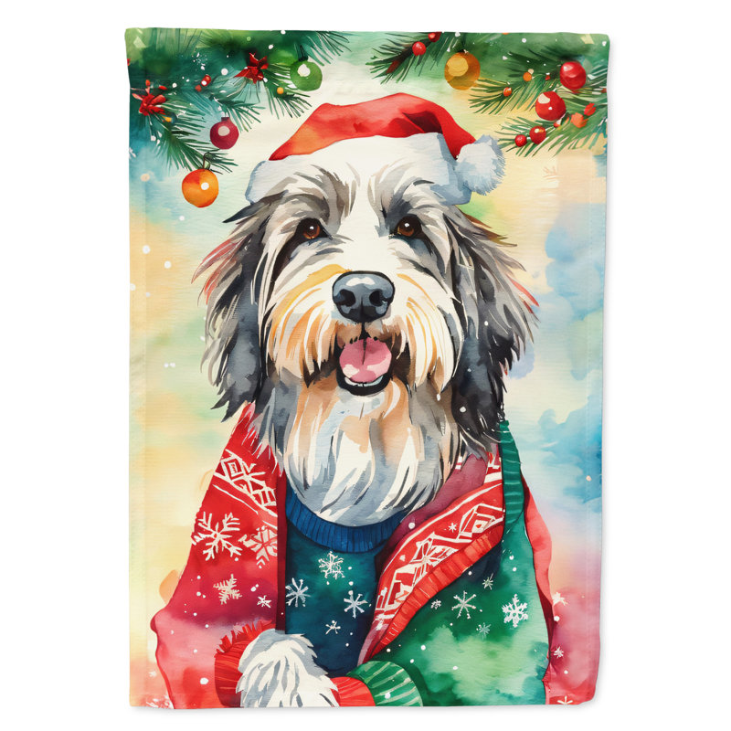 Double Sided Polyester Christmas, 15.5'' H x 11.25'' W