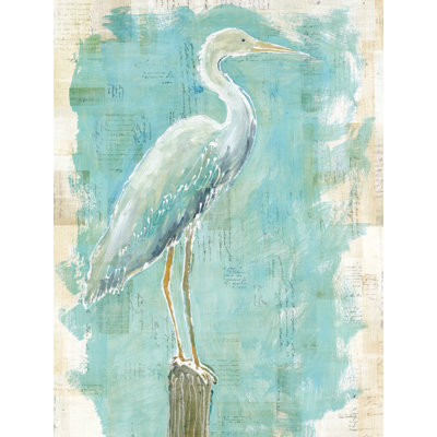 «Coastal Egret I V2» par Sue Schlabach, reproduction sur toile tendue