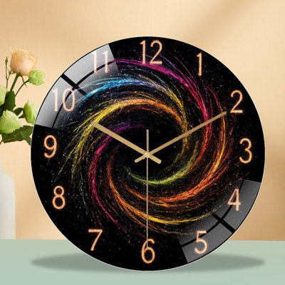 Horloge murale en verre 12 po