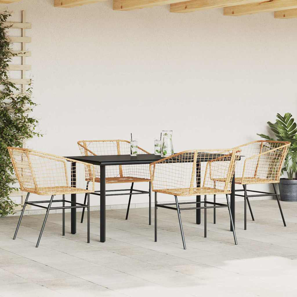 Rectangular 5 - Piece 4 - Person 160Cm L Outdoor Table Set