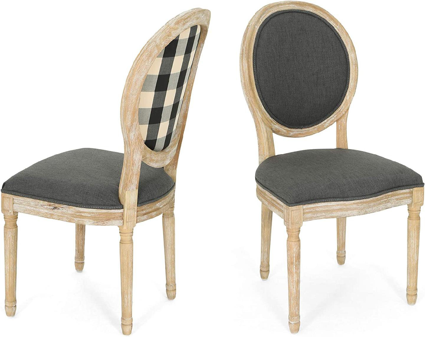 Cleek King Louis Back Side Chair (Set of 2) One Allium Way Upholstery Color: Beige