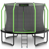 Homdox 14' Round Backyard Trampoline with Safety Enclosure