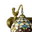 Applique murale en verre coloré style sirène Fontaines Vintage Tiffany (2 lumières)-1399105756