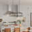 Jasmine Roth 4 - Light Aluminium Dimmable Kitchen Island Square / Rectangle Chandelier-91604923