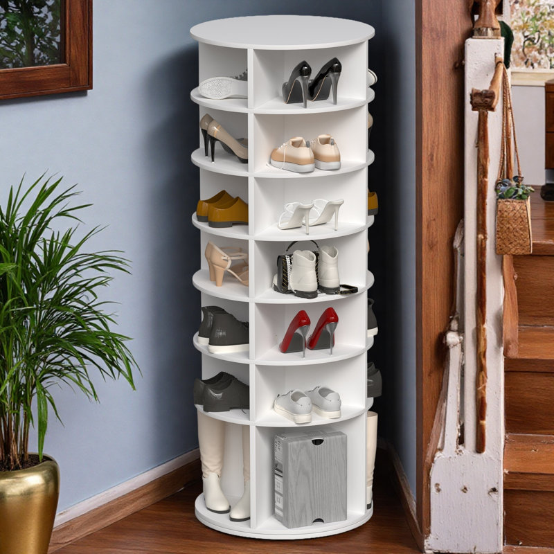 7 Tier Rotating Shoe Rack Tower