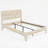 Modern Solid Pine Platform Queen Bed Frame-682227718-682227719