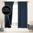 Deconovo 100 Percent Blackout with Liner Rod Pocket Curtain Panel Pair