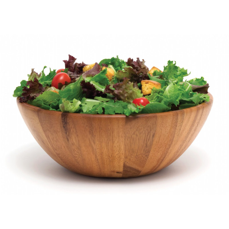 Union Rustic Hristodor Wood Salad Bowl