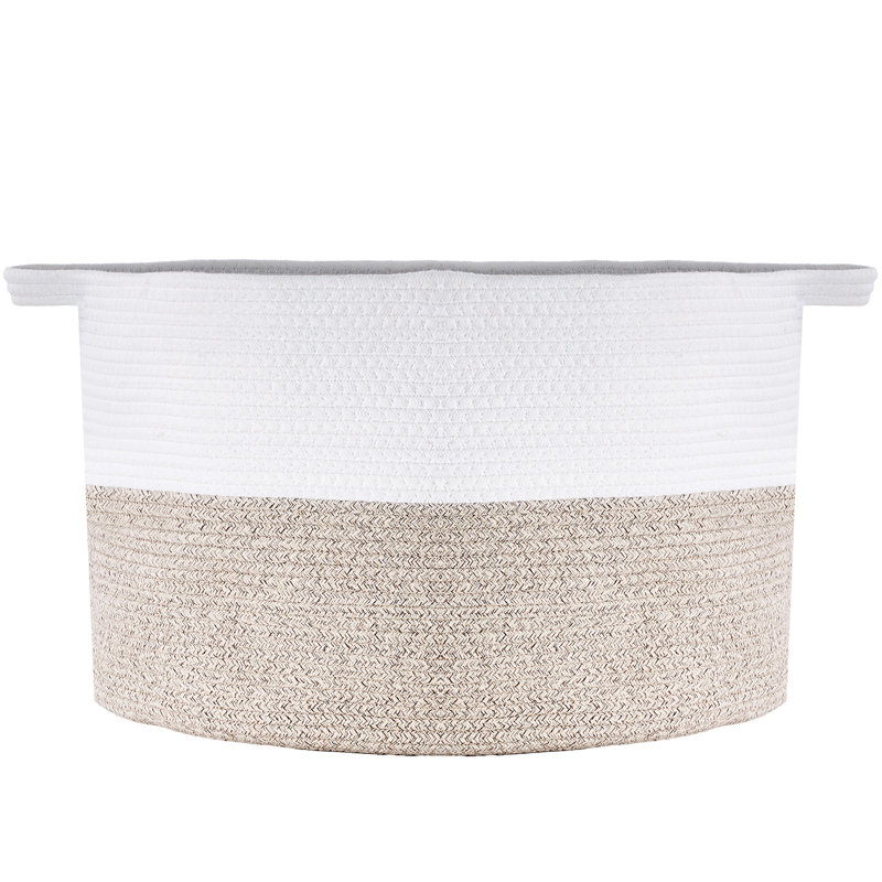 Panier en coton tissé 67L, H 13 po x l 20 po x P 20 po