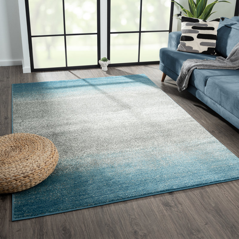 Tapis bleu Andile, Rectangle 5 pi x 7 pi