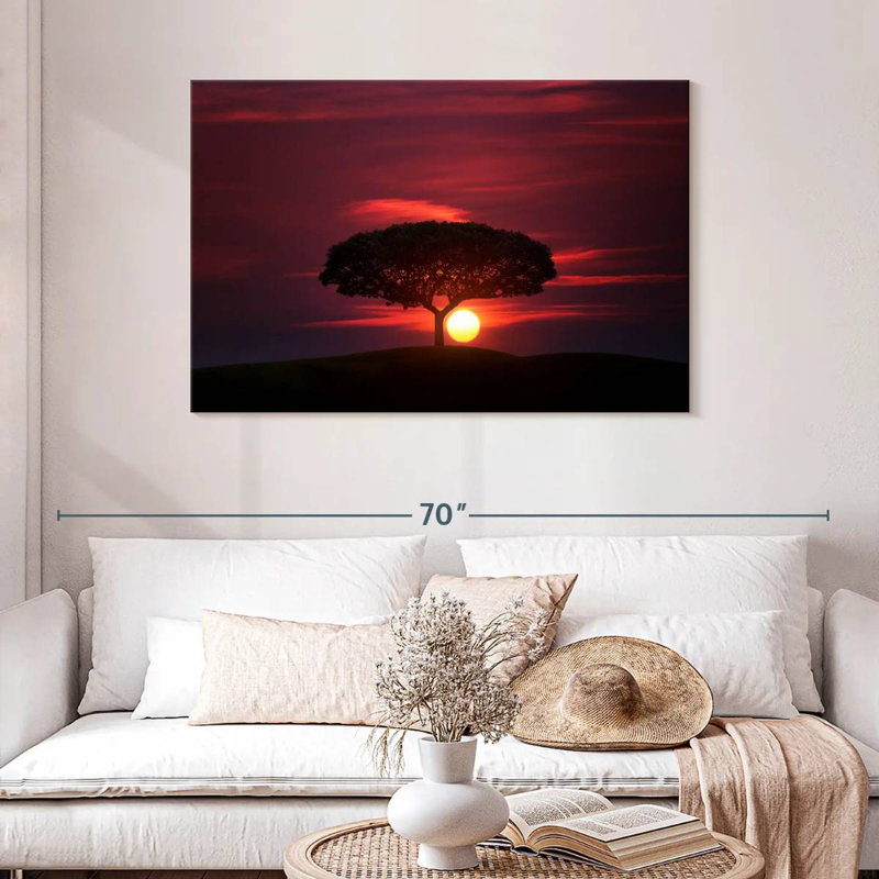 Alvord, coucher de soleil africain, ciel, H 30 po x l 45 po