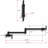 Commercial Wall Mount Pot Filler Kitchen Faucet, Folding Stretchable Double Joint Swing Arm With Dual Handles, Matte Black-123266425