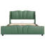 Lit en cuir PU Zavier avec structure en bois massif et métal-2131743780-2132673692