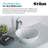 Thin ceramics Circular Vessel Bathroom Sink