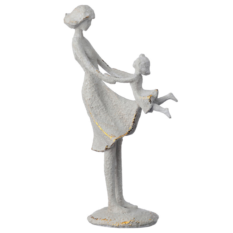 Mère de jeu en résine 9 "avec enfant