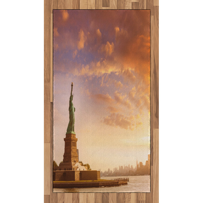 Landscape High Density Long Fiber Poly Threads Decorative Area Rug Carpet, Rectangle 2'7" x 5'