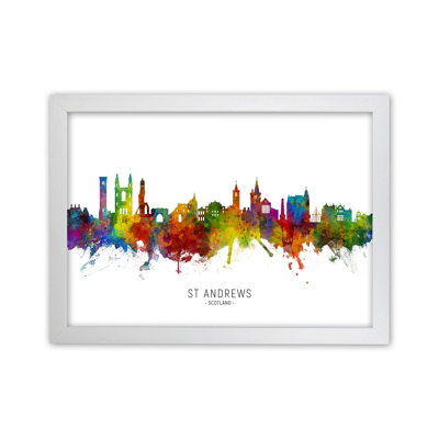 St Andrews Scotland Skyline by Michael Tompsett - Print