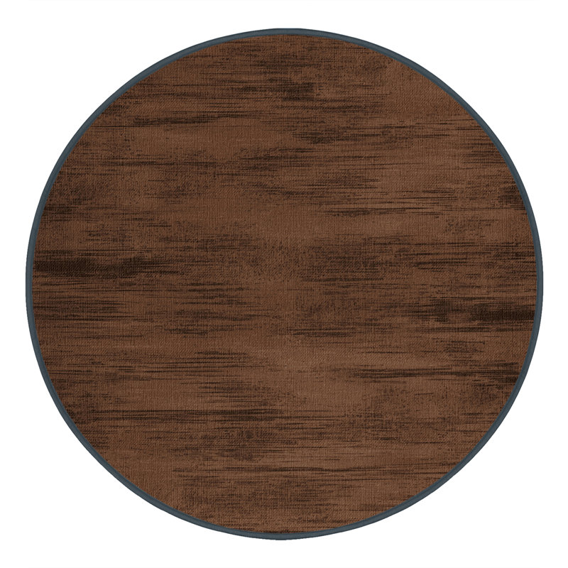 Tapis abstrait lavable à la machine, Rond 6 pi