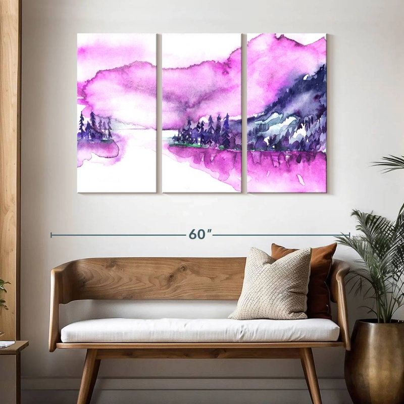 Avery Pink Mountain, 32" H x 50" W