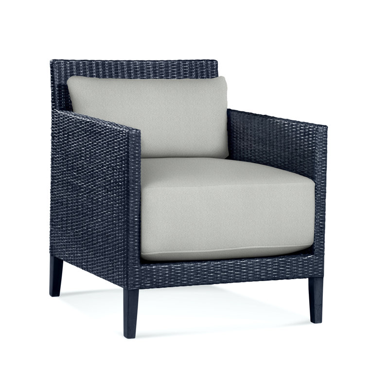 Fauteuil Beryl, Ivoire Crypton Performance; 0886-91, Bleu marine
