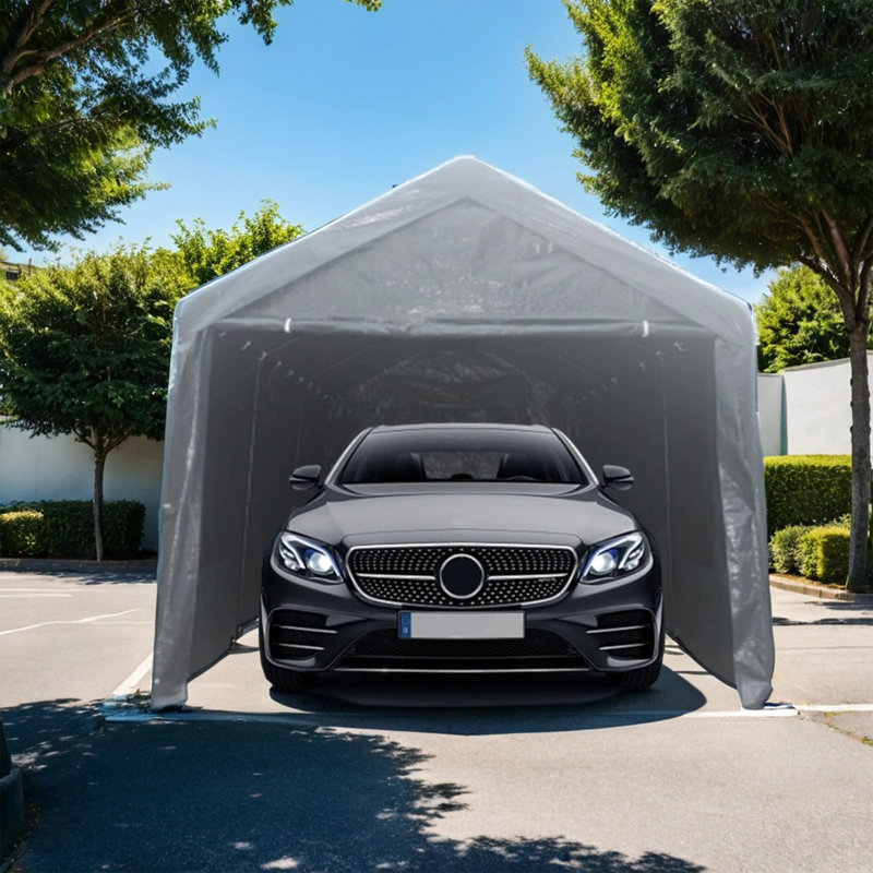 Remise de garage en polypropylène, Gris, H 117,96 po x l 146,04 po x P 241,80 po